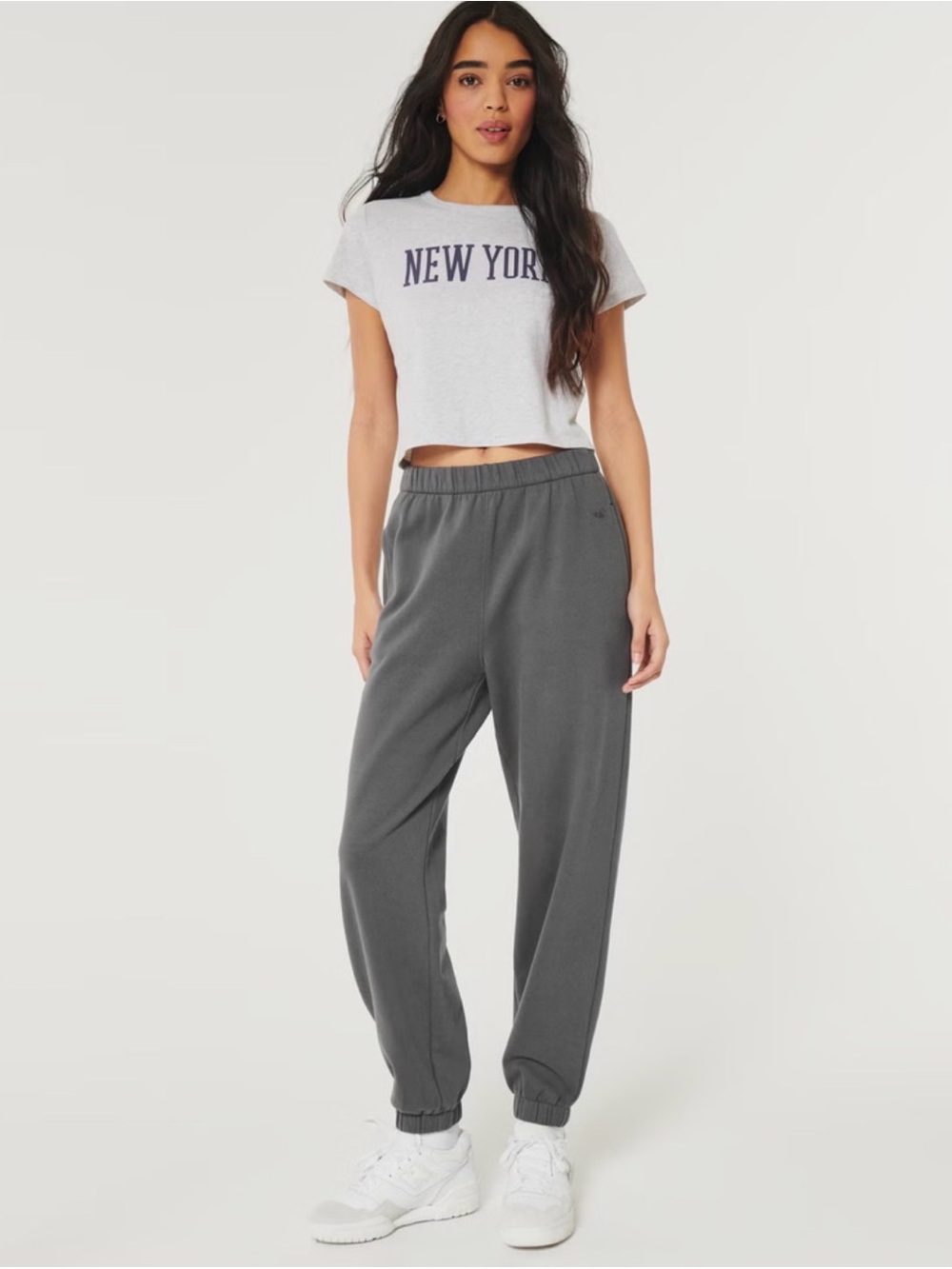 Hollister Charcoal Gray Adjustable Rise Sweatpants XXS Joggers